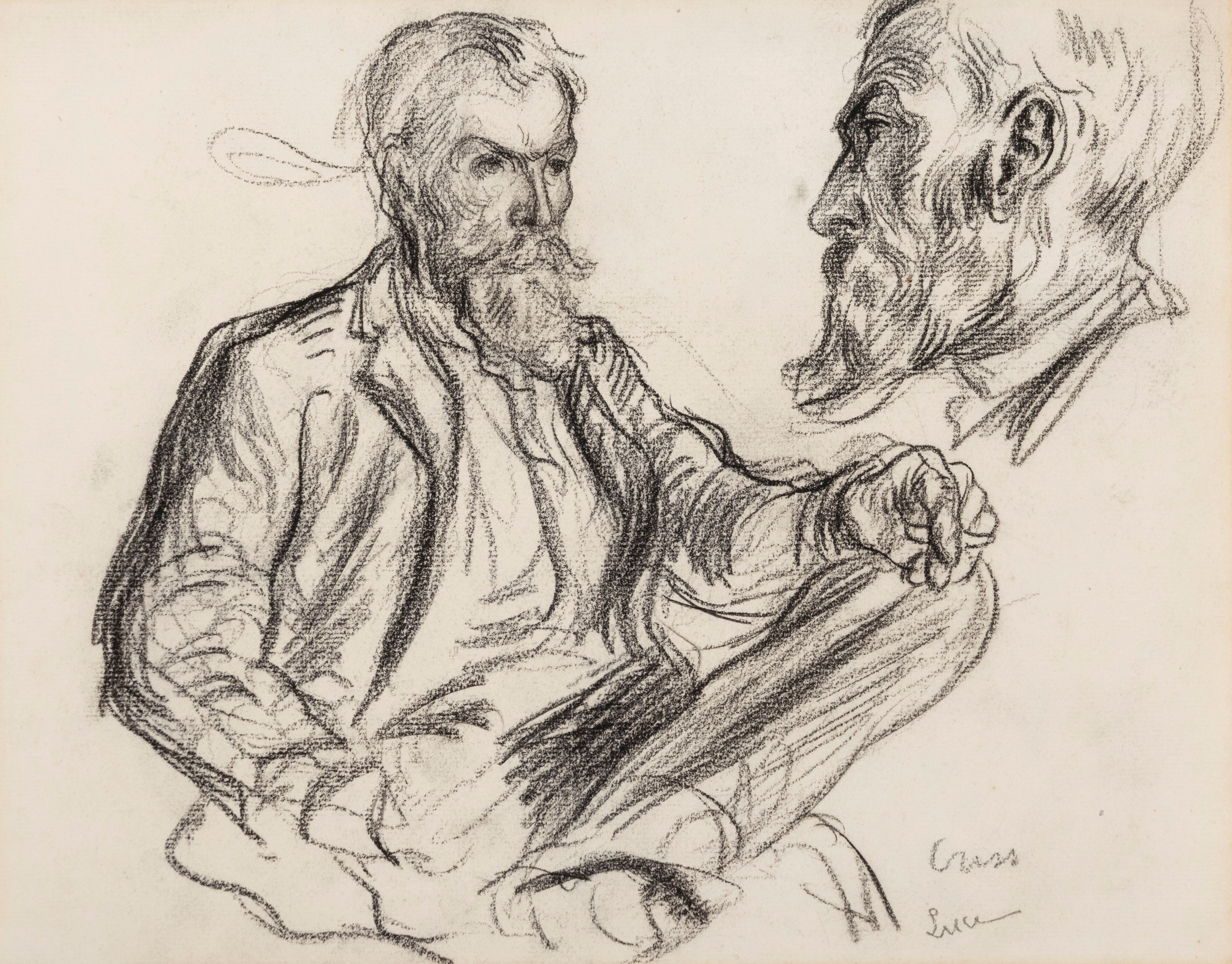 Two Studies for a Portrait of Henri-Edmond Cross